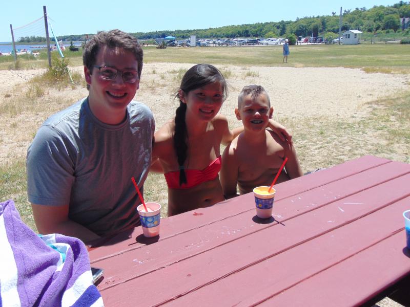 Liam O'Donnell, 19, Janine Murray, 19, and Hank Murray, 8, spend a lot of time at Silvershell, and know there is more than one thing to love about the beach. "I like to eat slushies," Hank said. "And I like to swim. The past three years I started swimming here." Janine likes the mornings at the beach. "The sun rises here," she said. "So sometimes I like to come up here at four or five in the morning and sit in the lifeguard chairs and watch the sunrise." O'Donnell agreed. "I can get on board with that," he said. "I like to watch the sunrise." BY TANNER HARDING